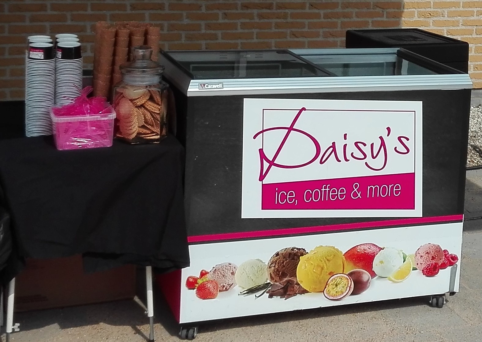 ijsvitrine bij daisys